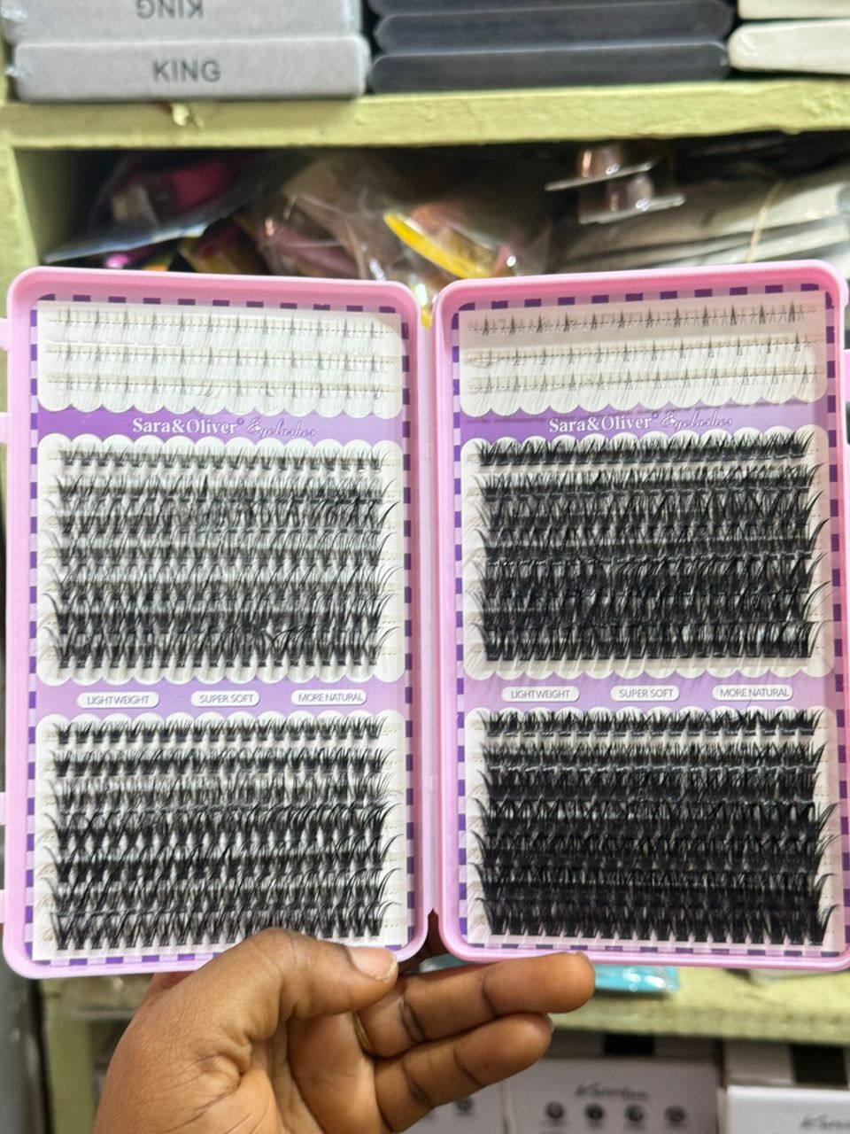 Cluster lash spiky