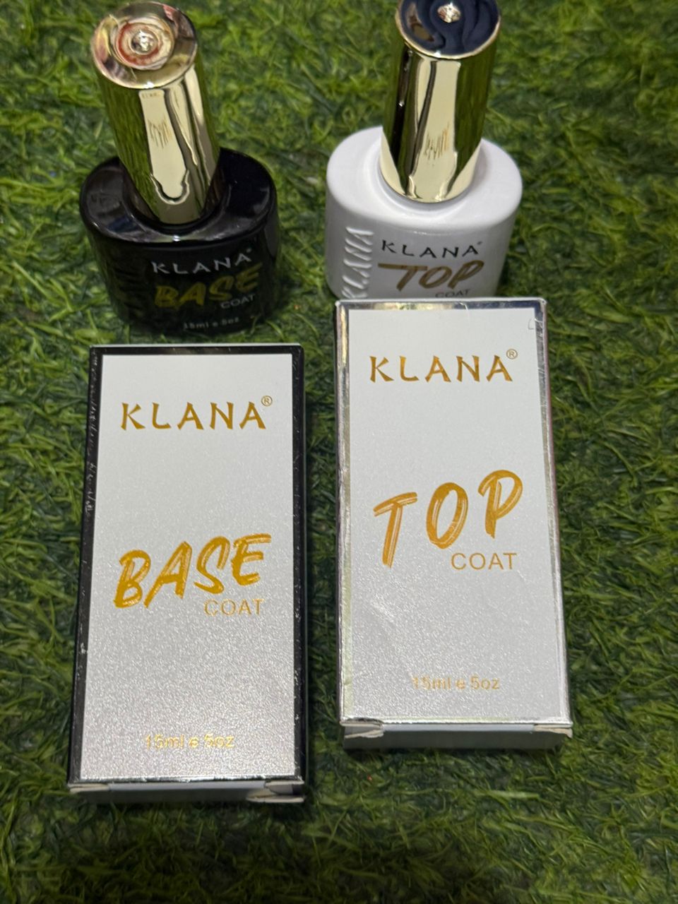 Klana  gel topcoat and basecoat in 15ml bottle