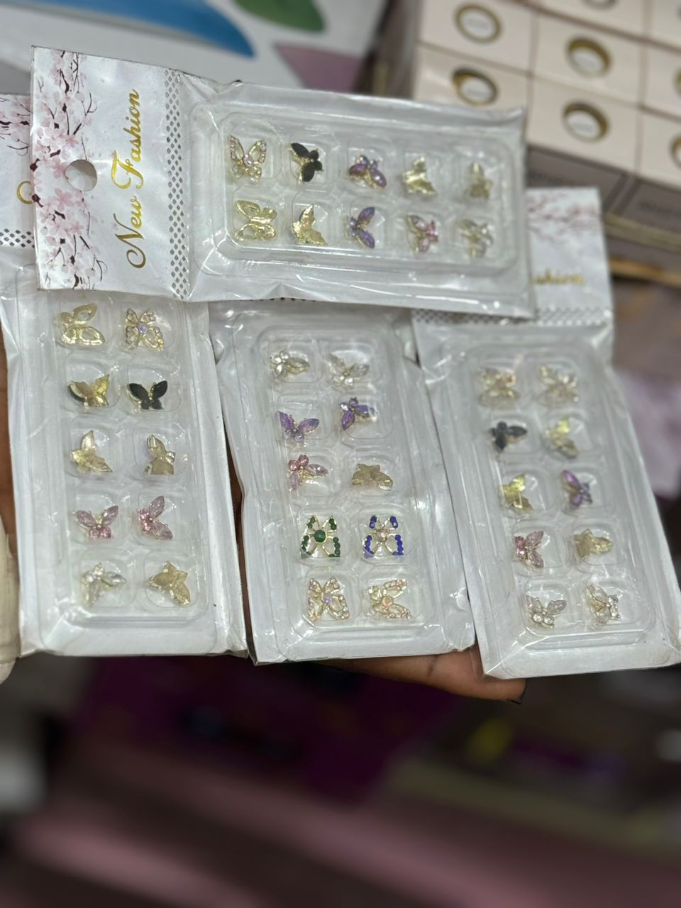 Butterfly nails charm