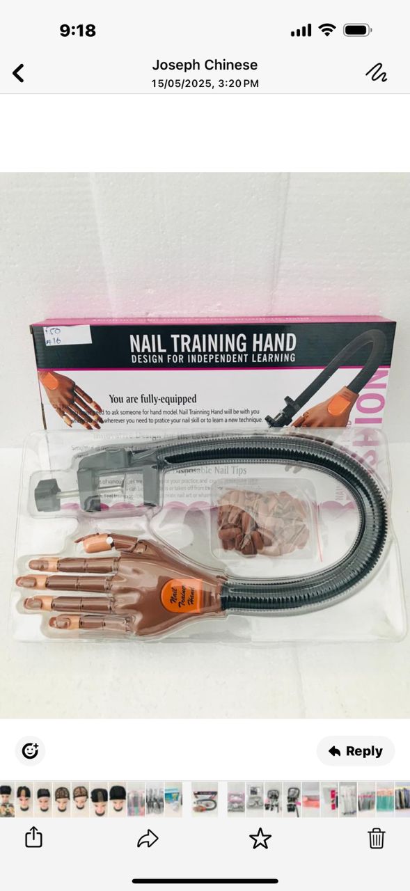 Nails training hand