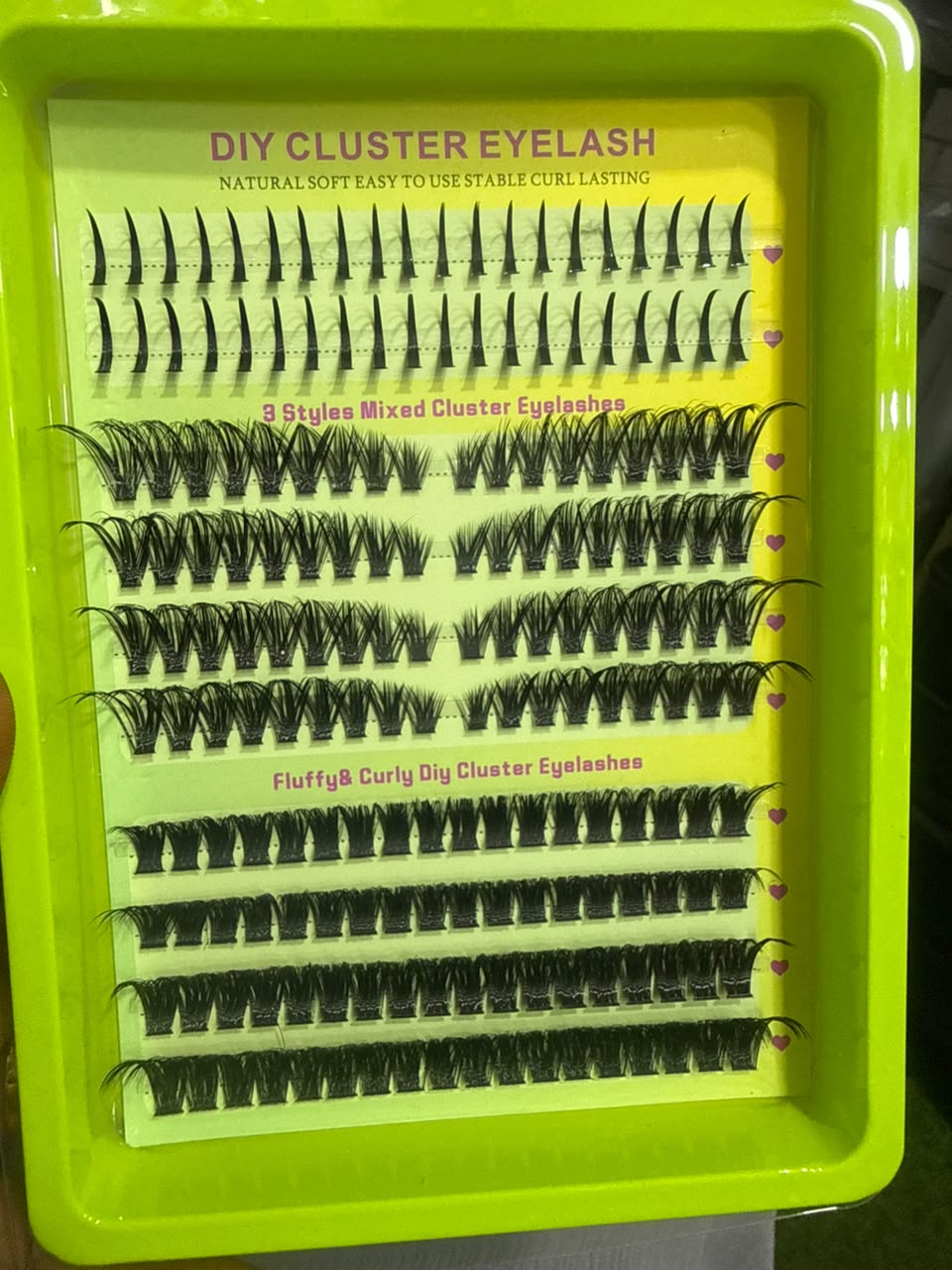 Cluster lash with spiky