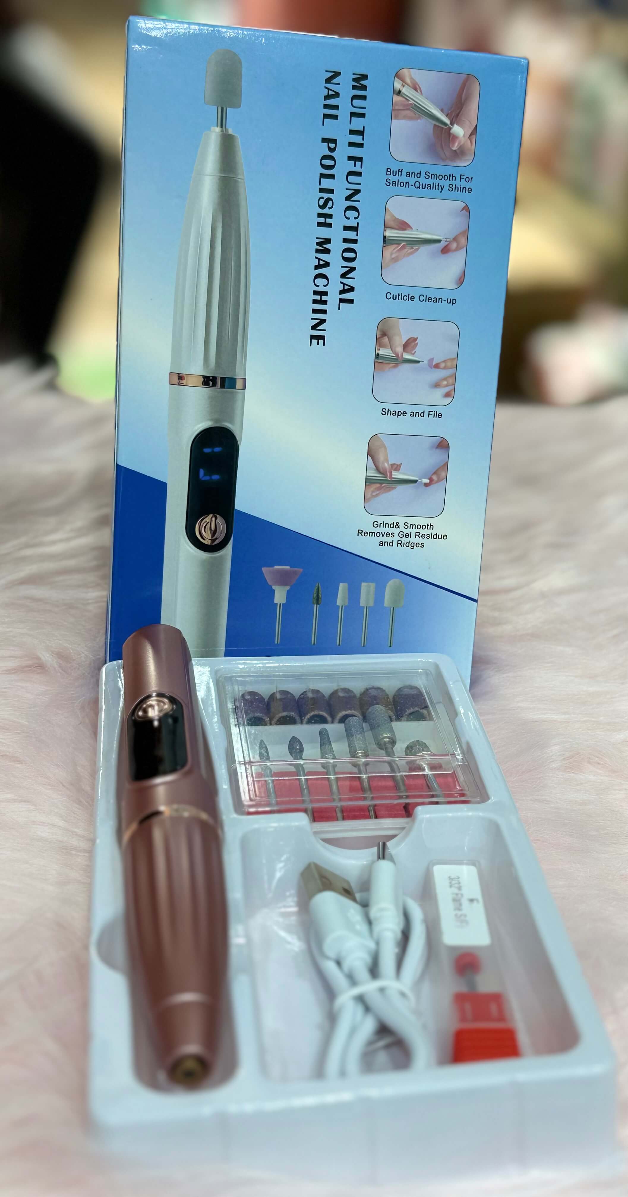 Rechargeable nails drill