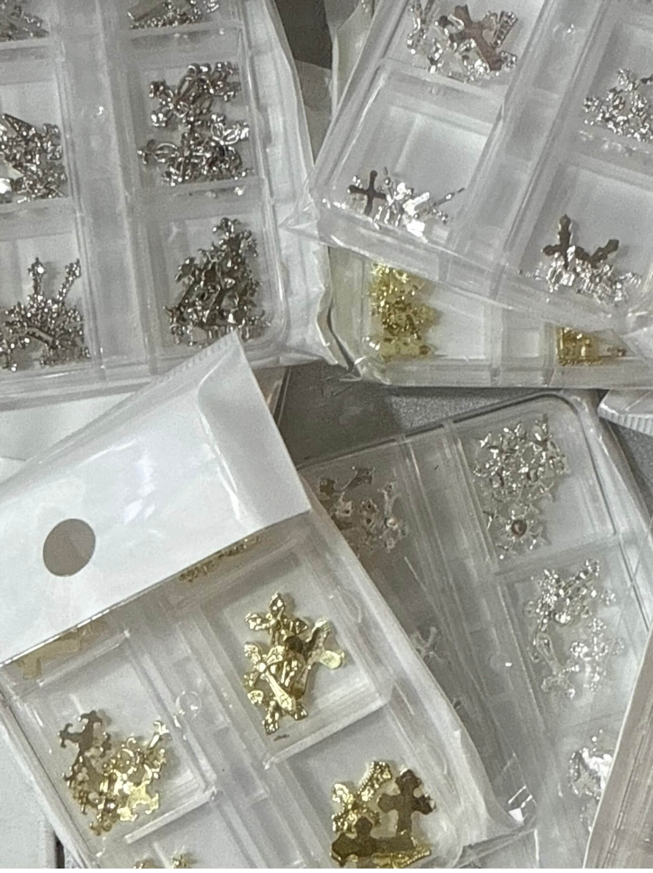 Cross nails charms
