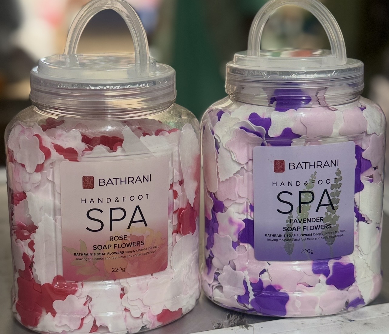 Bathrani pedicure soap flower