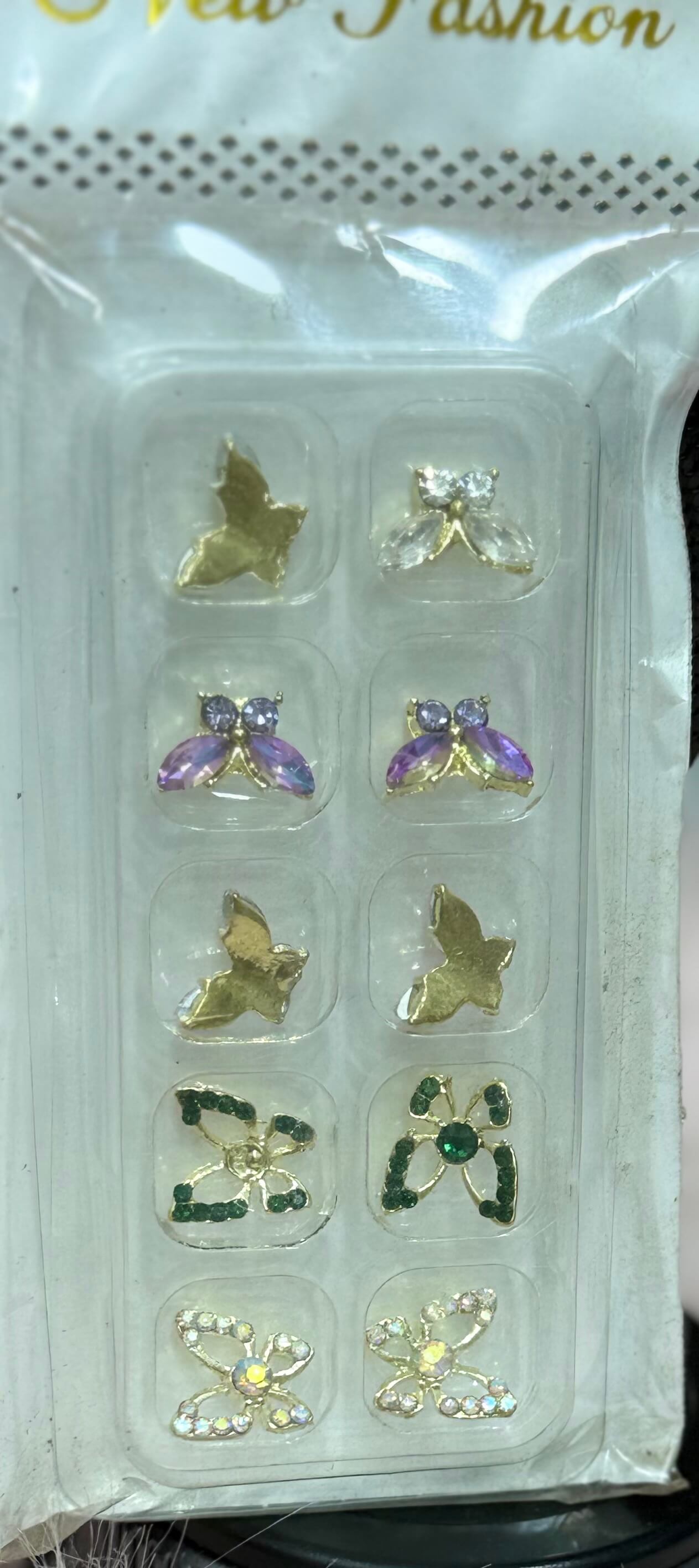 Butterfly nails charm