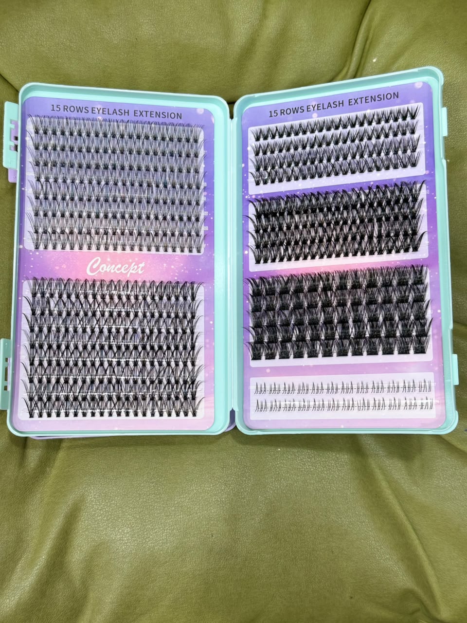 15 rows cluster lash